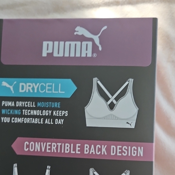 PUMA Gray Sports Bra 2-Pack - Picture 4 of 5